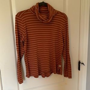 Toad&co stripped turtleneck long sleeve shirt